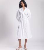 White cambric plain girls dress