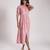 Pink cotton printed girls dress