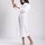 White cambric plain girls dress