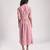 Pink cotton printed girls dress