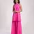 Pink cotton plain kurta set