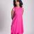Pink cotton plain kurta set
