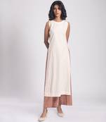 White cambric plain Kurta Set