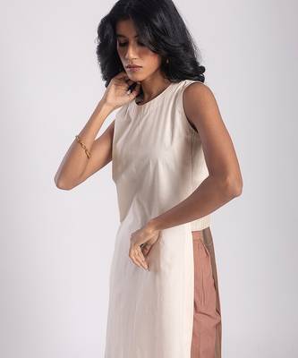 White cambric plain Kurta Set 2