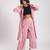 Pink cotton printed Kurta Set