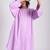 Purple cambric plain Kurta Set