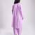 Purple cambric plain Kurta Set