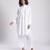 White cambric plain Kurta Set
