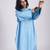 Blue cambric plain Kurta Set