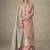 Light peach simar silk embroidered designer plazzo suit