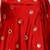 Red Mirror Work Art Silk Semi Stitched Indian Wedding Lehenga Dress