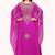 Royal Fuchsia Embellished Georgette  Stitched Kaftan with Gold Handwork