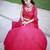 Beautiful Pink Sequins Georgette Wedding Lehenga Choli With Dupatta