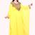 Elegant Yellow Georgette Stitched Kaftan Gown with Golden Zari Handwork & Beads 