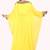 Elegant Yellow Georgette Stitched Kaftan Gown with Golden Zari Handwork & Beads 