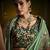 seagreen kanjivaram silk blend wedding saree