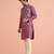 Men hot pink nehru jacket