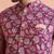 Men hot pink nehru jacket