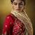 cream kanjivaram silk blend wedding saree