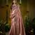 purple kanjivaram silk blend wedding saree