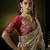 cream elephant border kanjivaram silk blend wedding saree