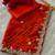 Orange zari and cut work georgette bandhani saree