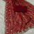 Red zari and cut work georgette bandhani saree