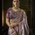 purple kanjivaram silk blend wedding saree
