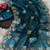 blue chiffon zari and sequin work saree with blouse