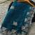 blue chiffon zari and sequin work saree with blouse