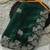 green chiffon zari and sequin work saree with blouse