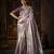 purple kanjivaram silk blend wedding saree