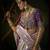 purple kanjivaram silk blend wedding saree