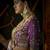 purple kanjivaram silk blend wedding saree