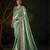 seagreen kanjivaram silk blend wedding saree