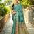 Rama woven paithani silk blend saree with unstitched blouse