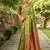 Light green woven paithani silk blend saree with unstitched blouse
