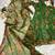 Mahendi Green Full Flared Printed Anarkali With Dupatta  set of 2 pc 