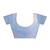 Multicolor and blue georgette screen printed casual ready to wear saree with blouse