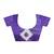 Purple art silk screen printed bandhani ceremony and party ready to wear saree with blouse