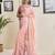 Pink cotton zari screen printed casual, work and ceremony ready to wear saree with blouse