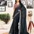 Black cotton zari screen printed casual, work and ceremony ready to wear saree with blouse