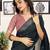 Black cotton zari screen printed casual, work and ceremony ready to wear saree with blouse