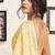 Yellow cotton zari screen printed casual, work and ceremony ready to wear saree with blouse