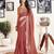Red cotton zari screen printed casual, work and ceremony ready to wear saree with blouse