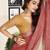 Red cotton zari screen printed casual, work and ceremony ready to wear saree with blouse