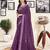 Purple cotton zari screen printed casual, work and ceremony ready to wear saree with blouse
