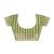 Green cotton zari screen printed striped casual, work and ceremony ready to wear saree with blouse