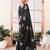 Black art silk screen printed bandhani ceremony and party ready to wear saree with blouse