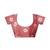Orange art silk screen printed bandhani ceremony and party ready to wear saree with blouse